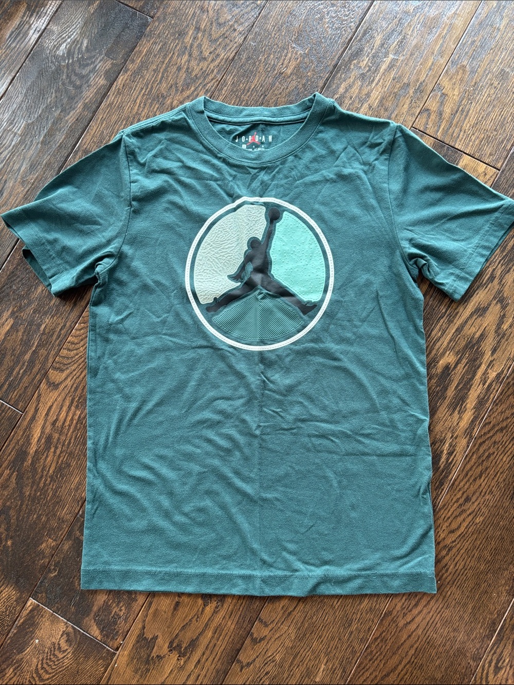 Kids Jordan Teal Short-Sleeve Jumpman Raised Graphic Tee